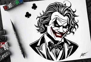 Lego joker tattoo idea