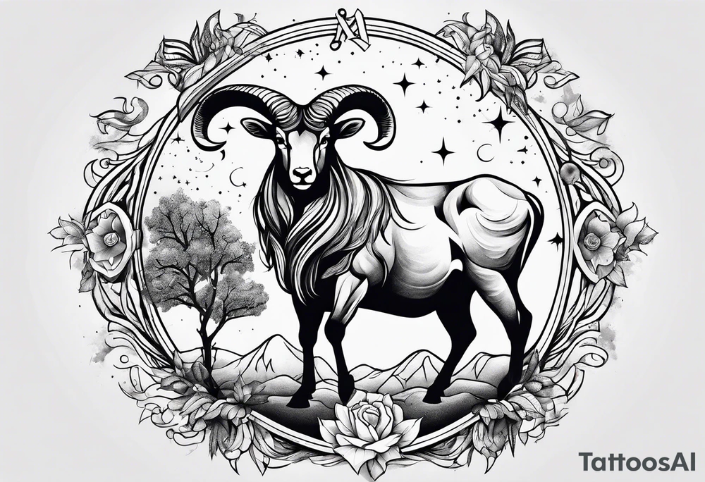 Aries constellation tattoo idea