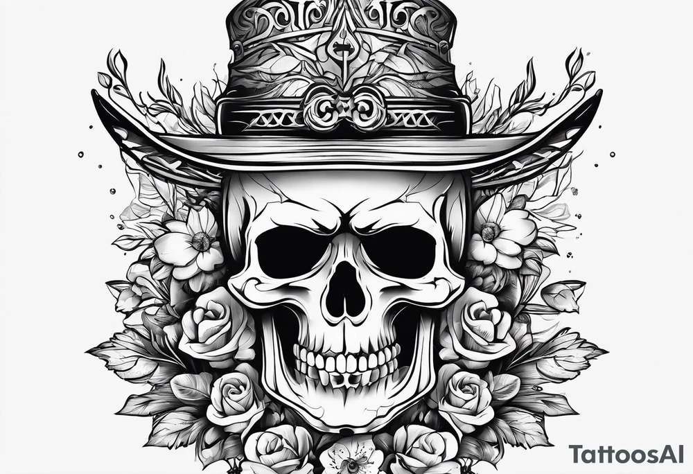 simple skeleton tattoo idea