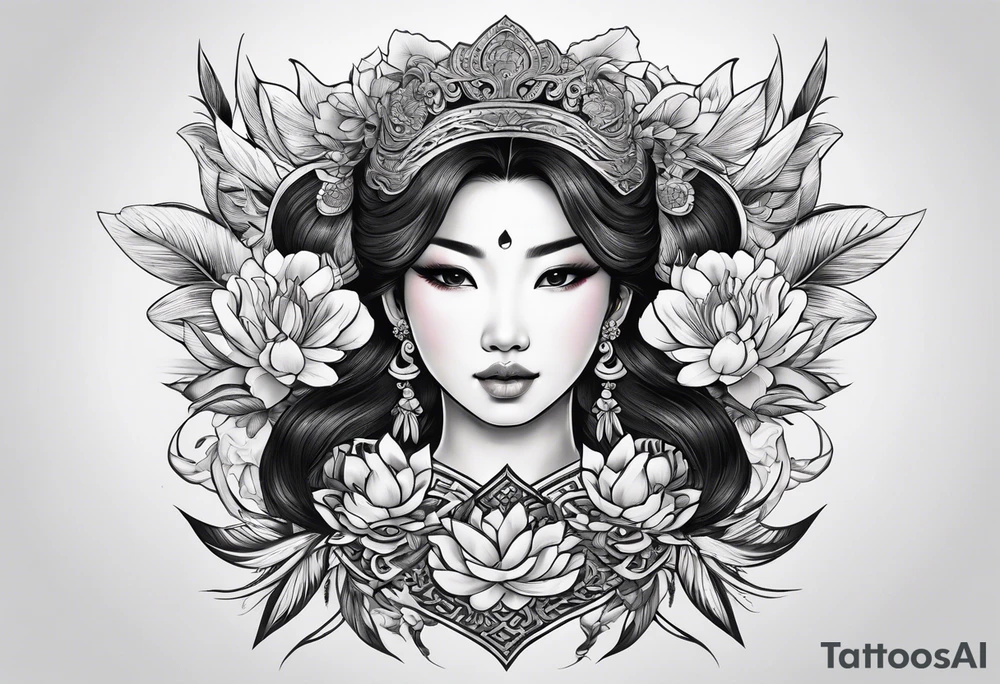 Vietnamese traditional tattoo idea
