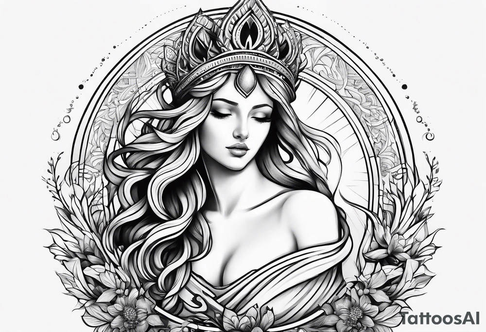 the virgo sign tattoo idea