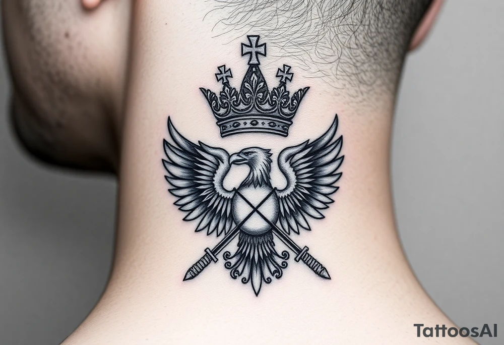 St. George 
Russian imperial crown above the eagle
Crossed swords or a Russian sabre
The Kremlin or St. Basil's Cathedral scene tattoo idea