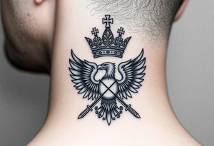 St. George 
Russian imperial crown above the eagle
Crossed swords or a Russian sabre
The Kremlin or St. Basil's Cathedral scene tattoo idea