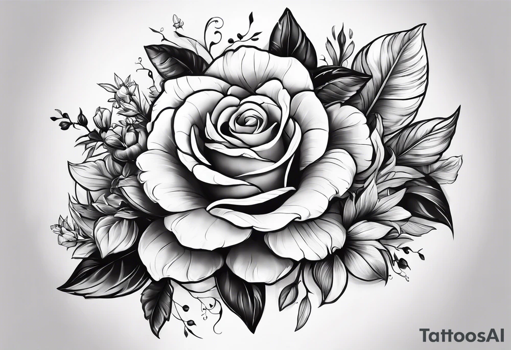 animal, flowers. For remember the death, my dad. and the futur, for being strong tattoo idea