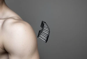 An infinite staircase around arm tattoo idea