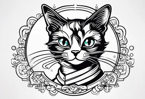 Schrodinger cat tattoo idea