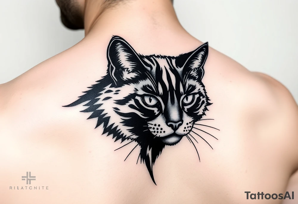 Black Cat tattoo idea
