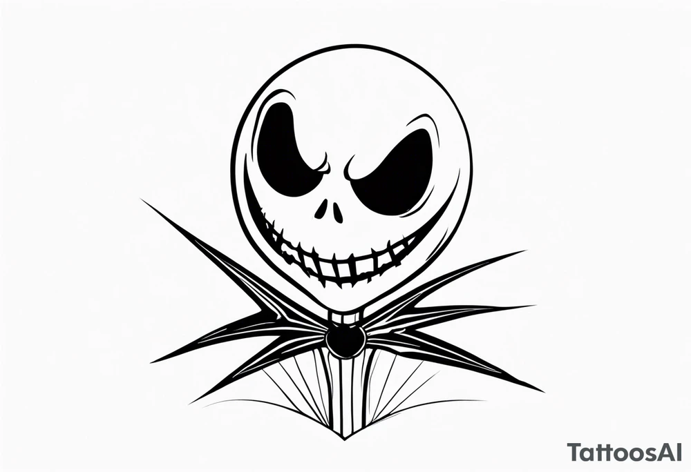 Jack Skellington with 07/06/2023 tattoo idea