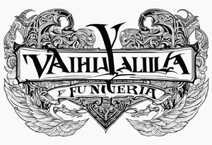 Valhalla sword funeral tattoo idea