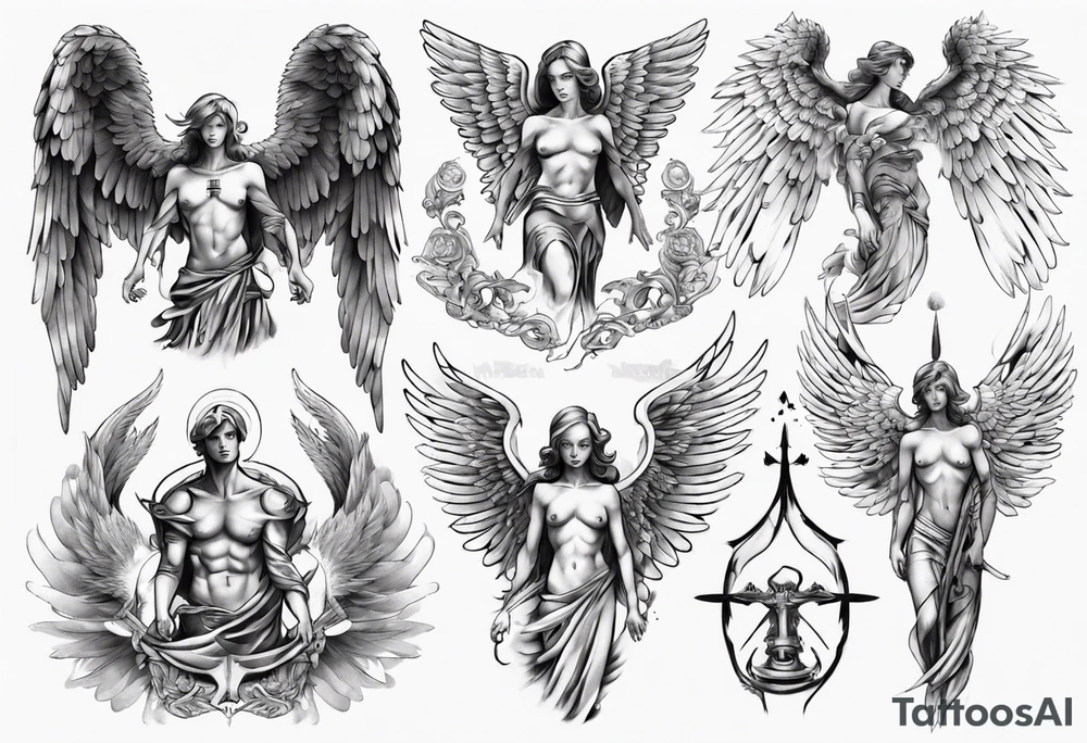 Archangel tattoo idea
