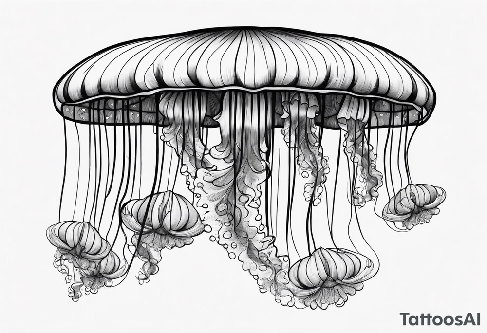 jellyfish small tattoo idea