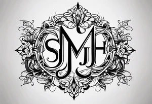 Initials written on my wrist s c h j tattoo idea