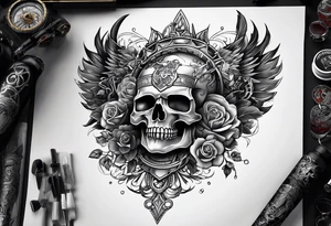 full sleeve mechanical tattoo idea