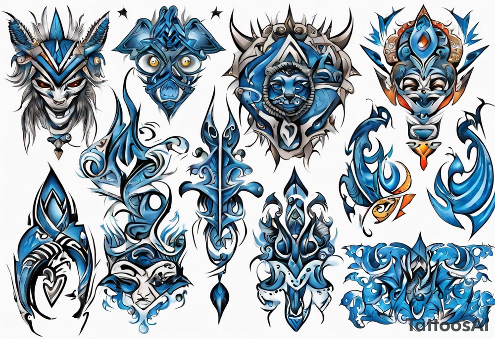Bluey tattoo idea