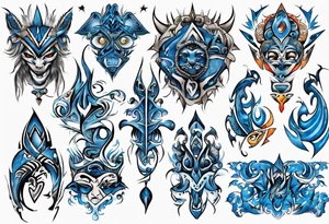 Bluey tattoo idea