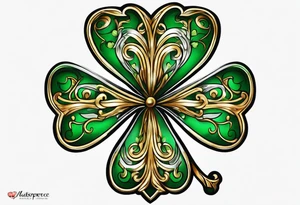 Shamrock Ireland travel love tattoo idea