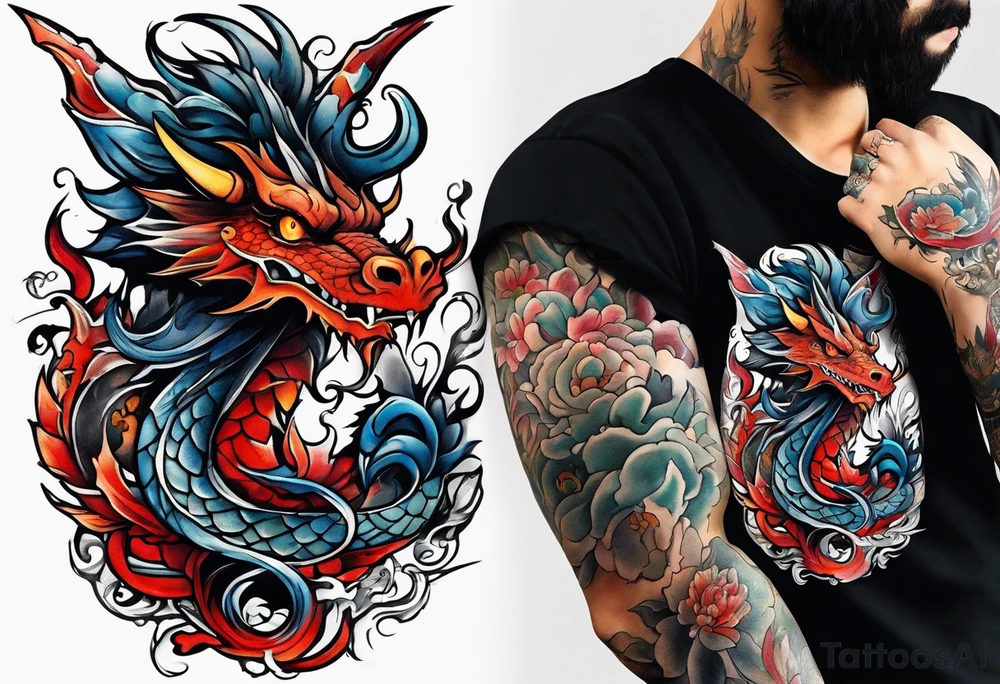Dragon tattoo idea