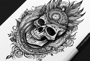 the word sin in minimalism tattoo idea