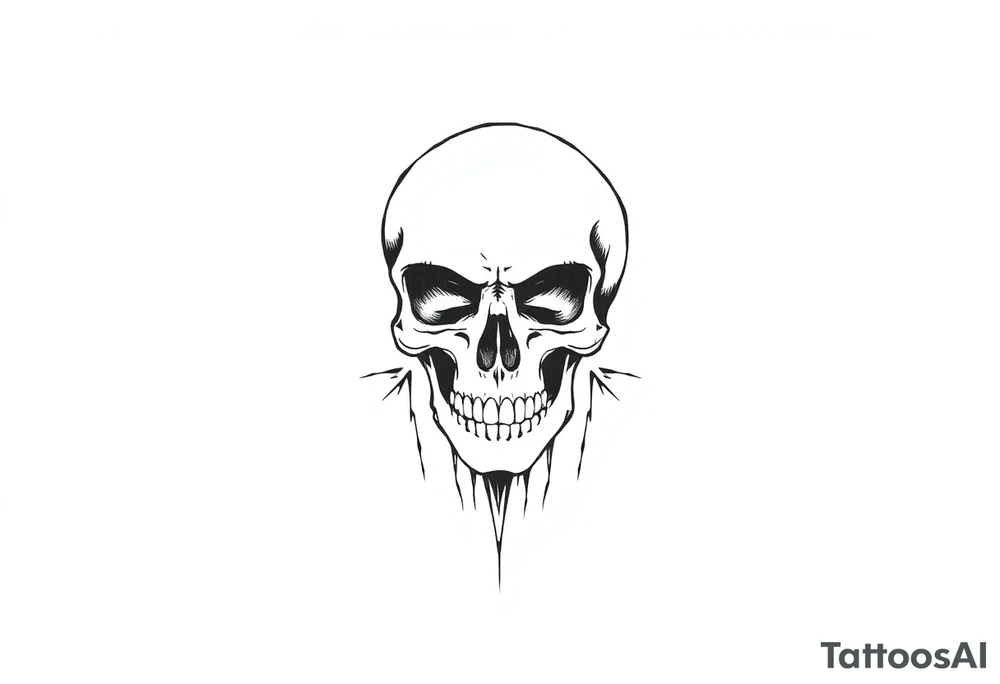 soldier skull tattoo idea