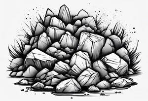 Include the quote “… and it was just a pile of rocks” tattoo idea