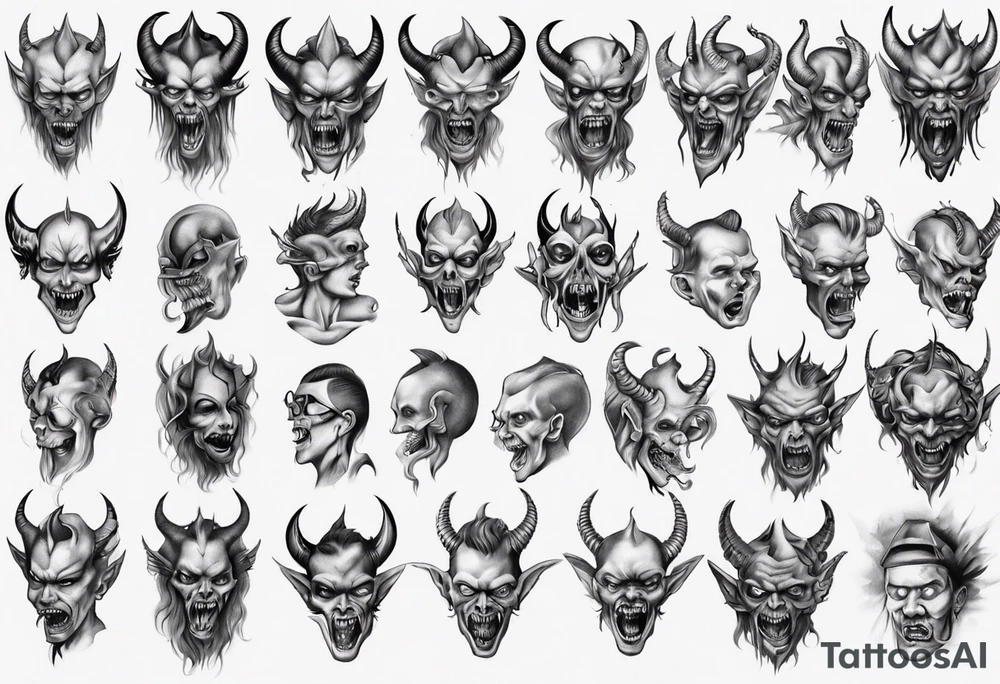 demons in my head tattoo idea