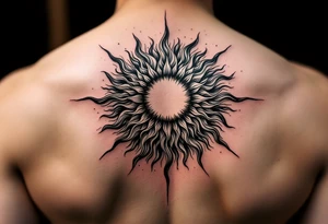 Rising sun tattoo idea