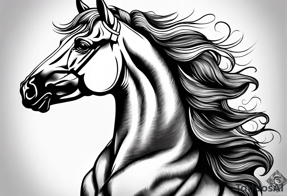 horse tattoo idea