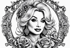 Dolly Parton and acorn tattoo idea