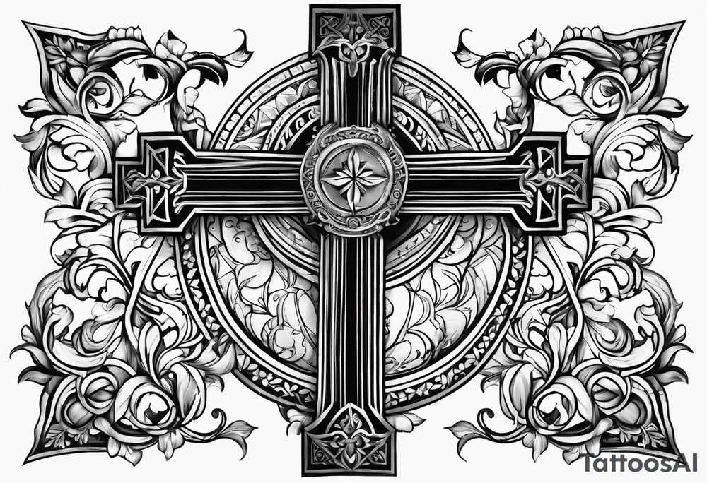 Norwegian cross tattoo idea