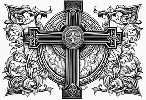 Norwegian cross tattoo idea