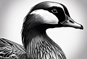 canadian goose angry tattoo idea