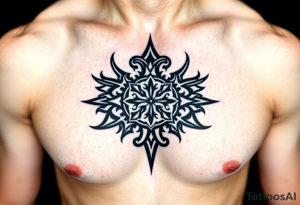 Smith Irish family crest full chest tattoo tattoo idea