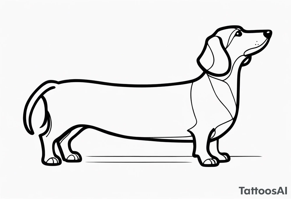 sausage dog tattoo idea