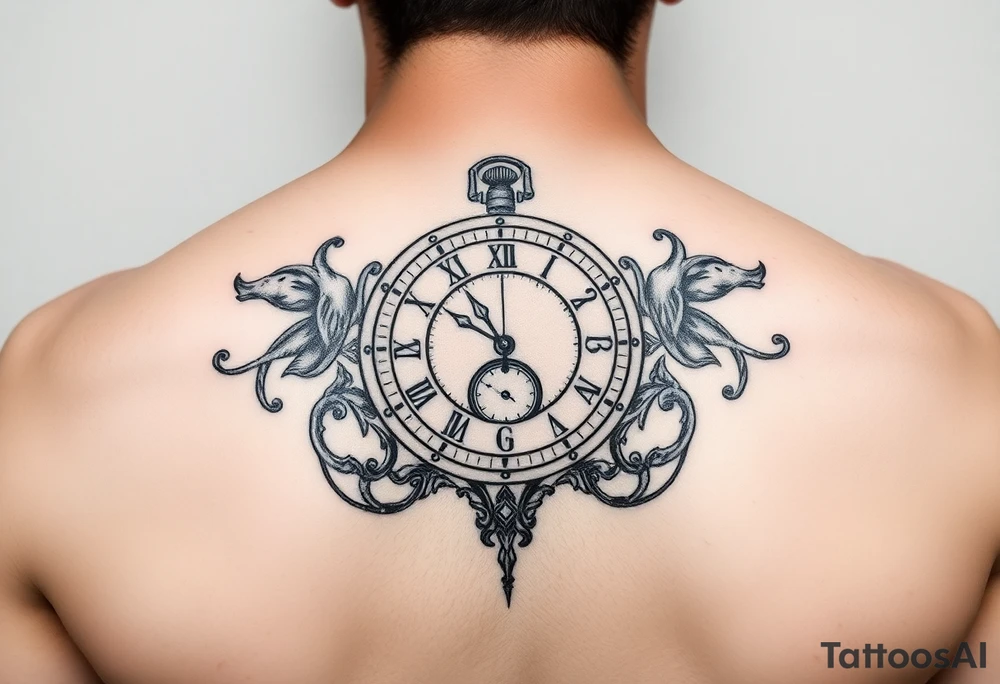 Timeclock Gemini tattoo idea