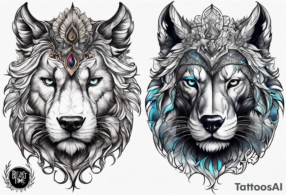 Beast time tattoo idea