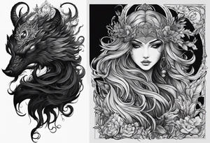 depression as a shadow mmonster tattoo idea