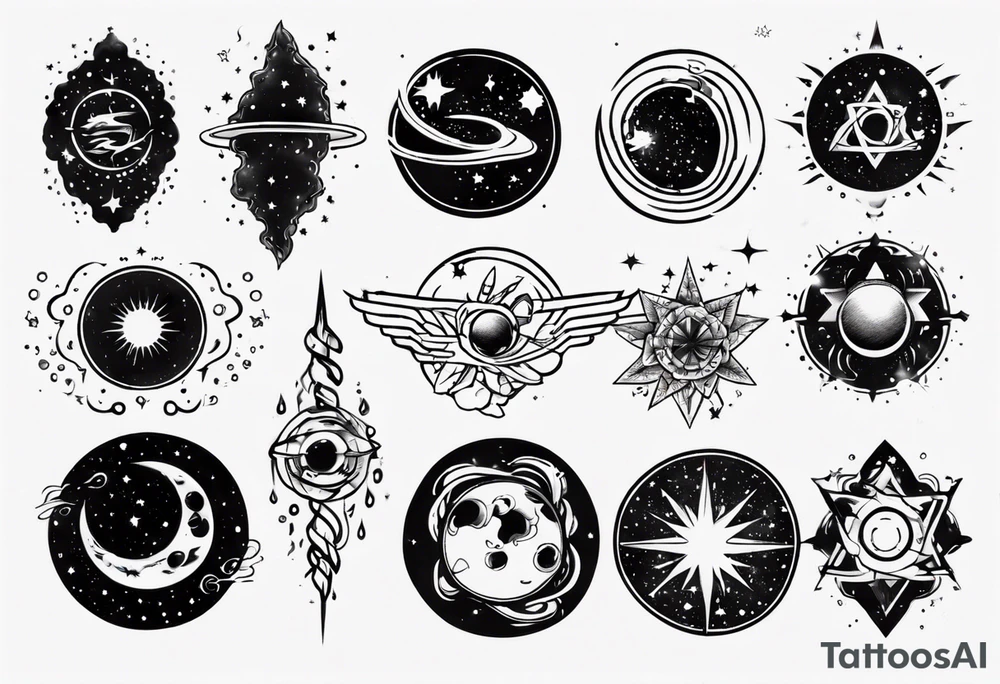 galaxy tattoo idea
