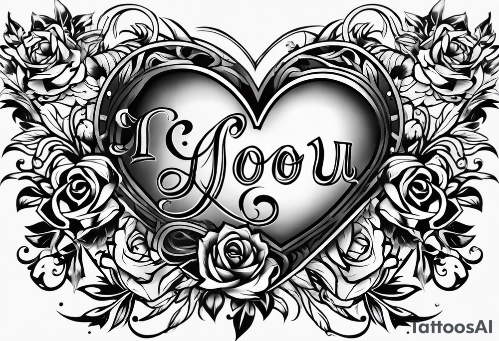 I love you tattoo idea