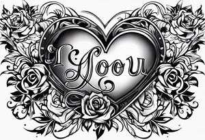 I love you tattoo idea