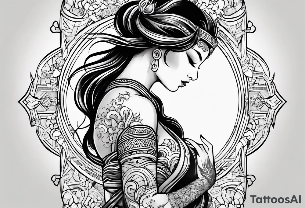 aquarius tribal tattoo tattoo idea
