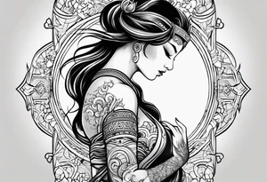 aquarius tribal tattoo tattoo idea