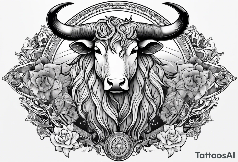 Taurus sun tattoo idea