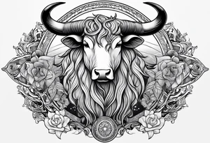 Taurus sun tattoo idea