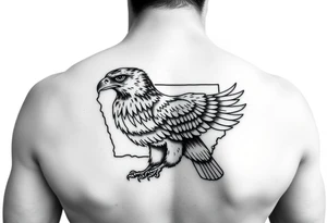The state of Iowa and herkey the hawk tattoo idea