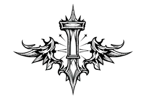 Synbol for light with a small L tattoo idea