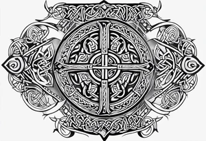 celtic sternum tattoo tattoo idea