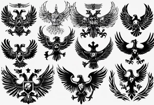 russian eagle tattoo idea