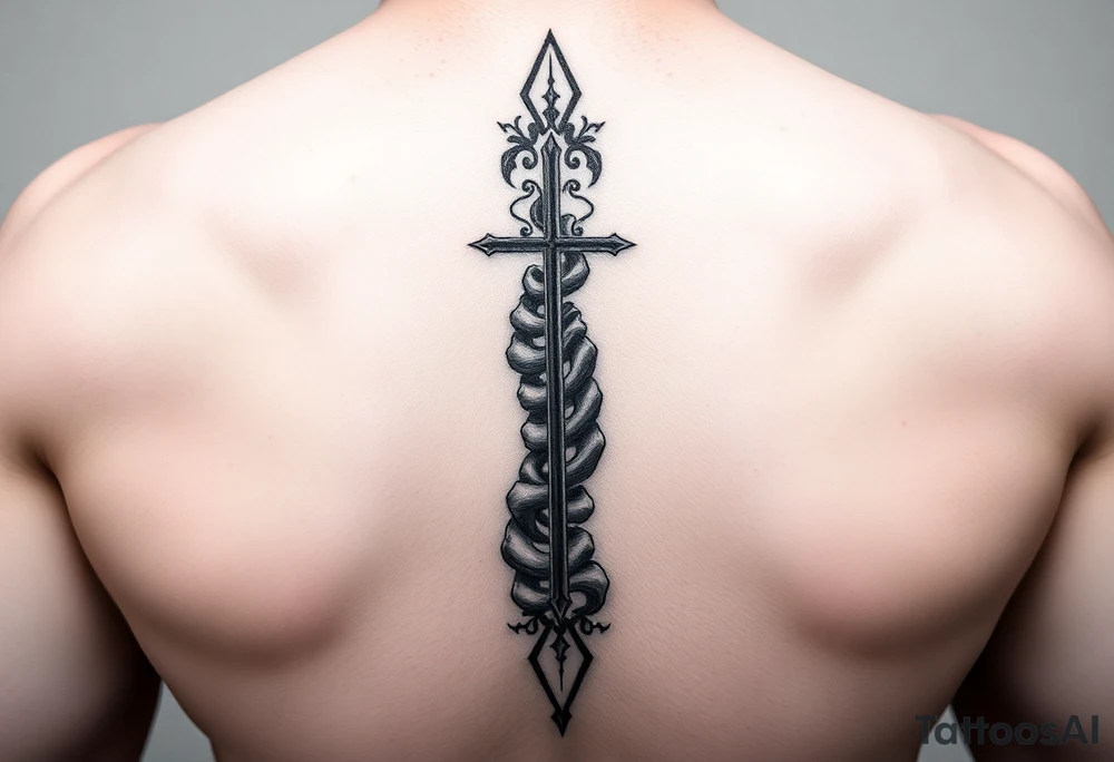 Christian tattoos for women spine tattoo idea