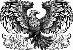 phoenix wings tattoo idea