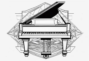 piano, musique tattoo idea